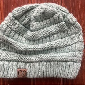 C.C Women’s Knit Beanie - Soft Teal Blue